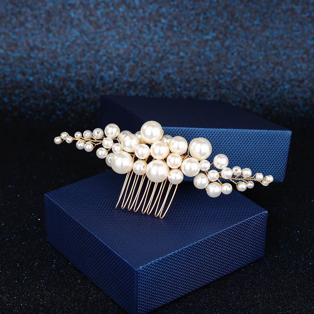 Bridal Hair Accessories Elegant pearl wedding hair comb bridal side comb piece