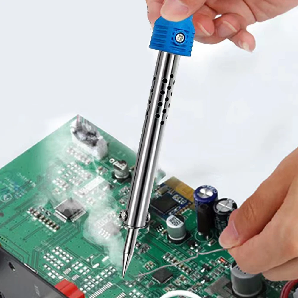 2-IN-1 Electric Soldering Iron Kits DIY Carving Knife 60W Replaceable Soldering Iron Head Soldering Iron Pen Welding Kit 5