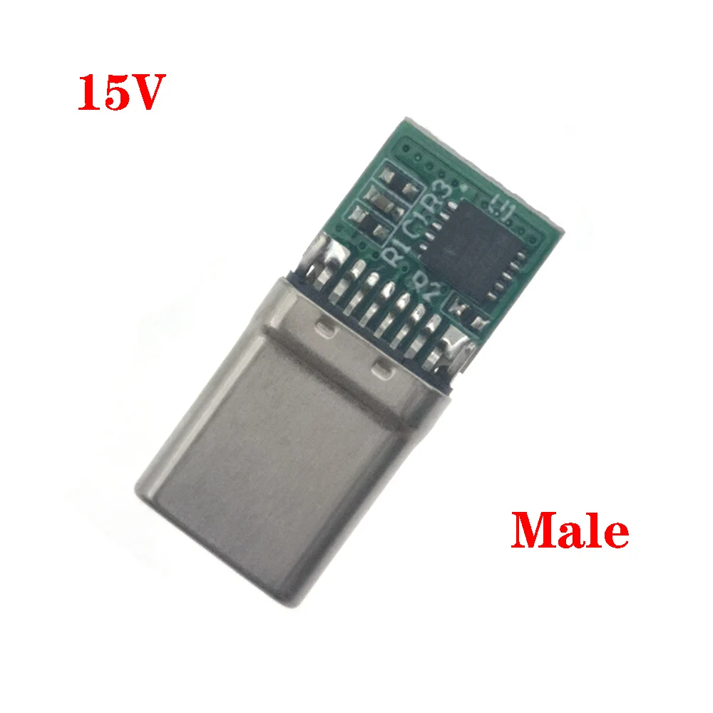 USB-C 3.1 Typ-C Stecker 5V 9V 12V 15V 20V Männlich-Weiblich-Adapter zum Löten von Kabeln PD-Trigger-Stecker Schnellladung – Detail 6