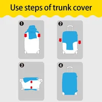 Luggage Protective Cover Dust Cover Anti-Scratch Portable Suitcase Trunk Holders Case Travel Accessories Gold Letter Printing 3