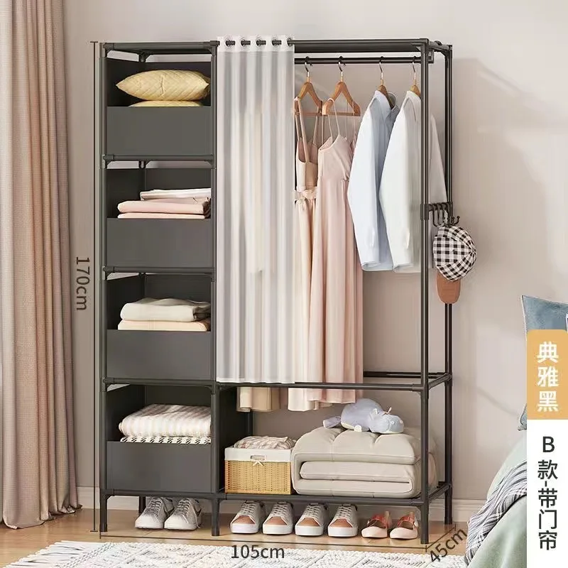 Home Furniture Wardrobe Stand Clothes Rack Coat Stand Wearing for Clothes Hangers Children's Room Rack Coats Page Standing Racks clothes rack