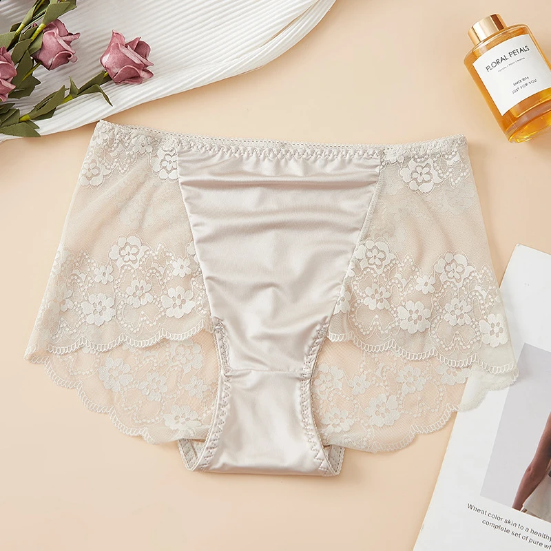 Lenceria mujeres sexi shoop frauen unterwäsche Spitze satin lencerias sexy weibliche dessous aushöhlen ropa innen plus größe höschen – Detail 13
