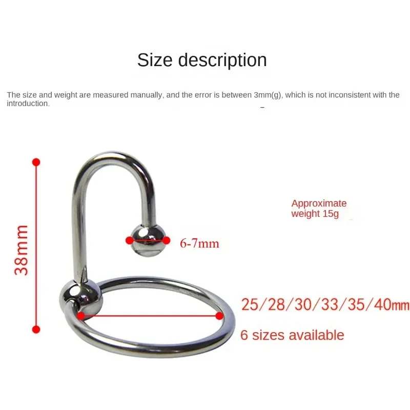 SM Urethral Dilators Cock Ring Metal Ejaculation Delay Penis Rings Stimulate Flirting Delay Lock Fine Penis Plug Sex Toy for Men penis sex toys