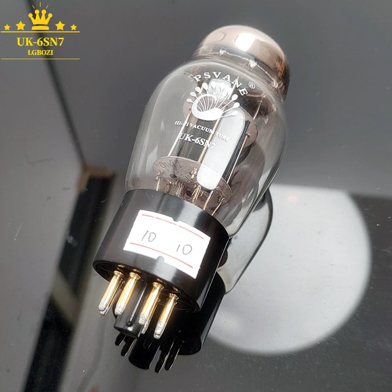 PSVANE UK-6SN7 Vacuum Tube Replacement 6N8P 6SN7GT 6SN7 CV181 Tube Upgrade 6H8 UK Black Seat Gold Foot Upgrade 6