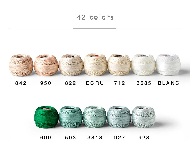 Description Picture 2 of item1 Coil Original Embroidery Threads Dmc Embroidery Yarn Diy Knitting Crochet String Line Dmc Mouline Thread