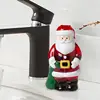 300ml Christmas Tree Santa Claus Soap Dispenser Refillable Bathroom Shampoo Bottle plastic Press Hand Sanitizer Emulsion Bottle 4