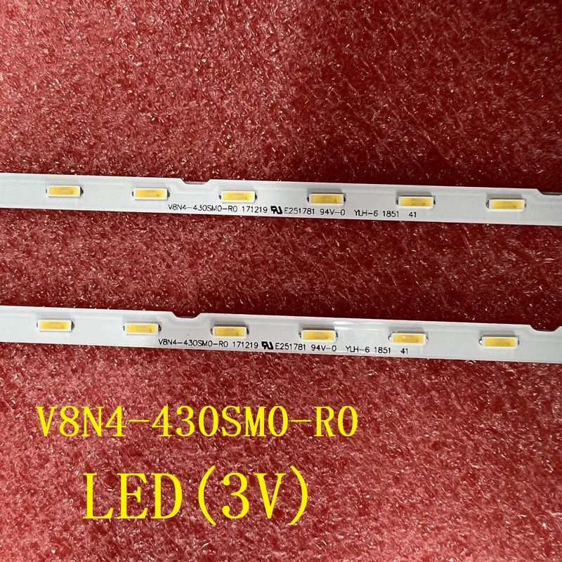 Tira de Retroiluminação Led para Samsung 28led 3v Ue43ru7410u Ue43ru7025k Ue43ru7400 V8n4430sm0-r0 Bn96-46053a Cy-nr043hghv1v - Image 6