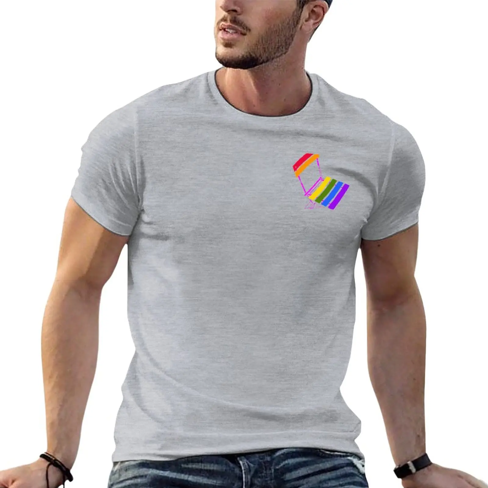 

Rainbow Little Chair T-Shirt quick drying new edition graphics heavyweights T-shirts for men cotton