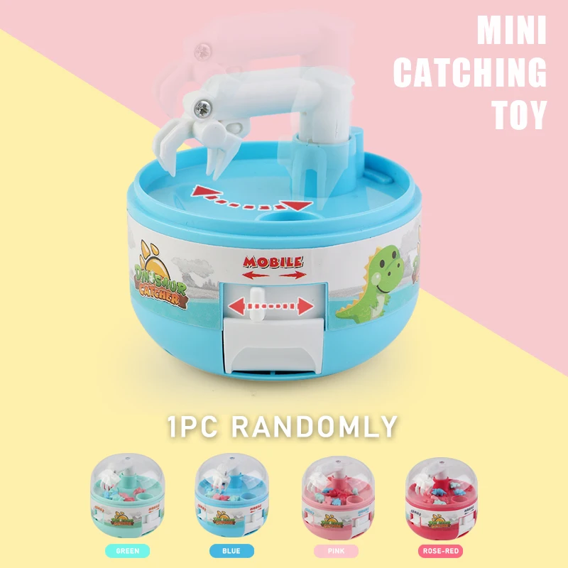 

Kids Toys Mini Dinosaur Catcher Capsule Machine Interactive Toys Children's Mini Claw Machine Grabbing Capsule Machine