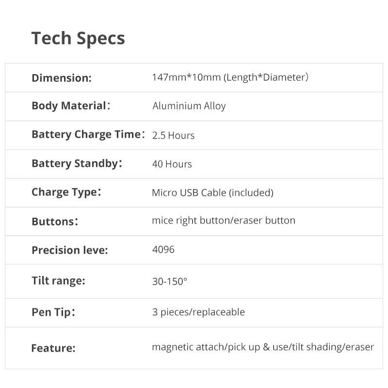 Lenovo Tab P11 Pro TB J706F, caneta