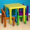 Kids Activity Table Chair Set Play Furniture Durable BPA Free Plastic Non Toxic Water Resistant Easy Assembly Educational Toy 5