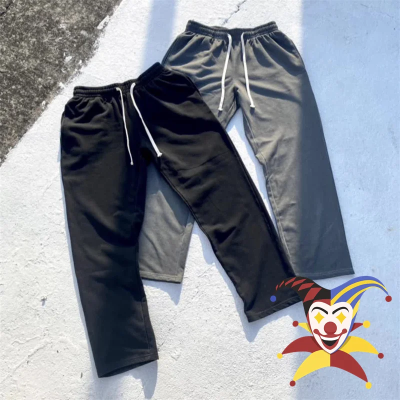 

High Street Distressed Washed Drape Loose Sweatpants Men Women Pants Washed Pants Hip-Hop Solid Trouser