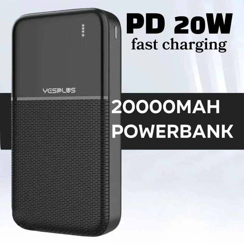 Suitable for Xiaomi Huawei Samsung External Battery PD20W 20000mAh Portable Power Bank USB TypeC 10000mAh Power Bank 2