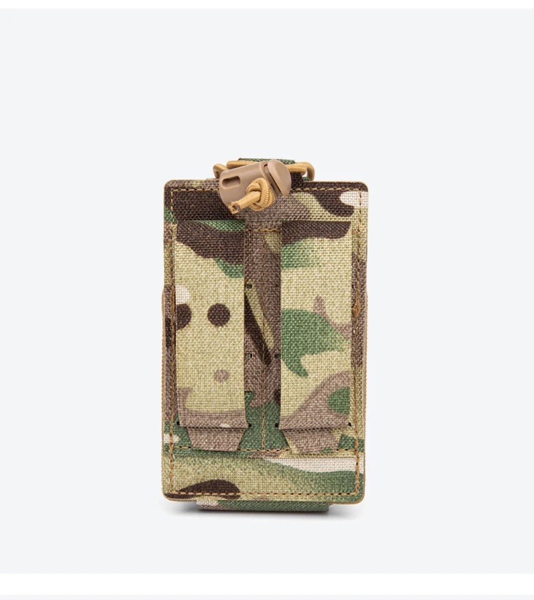 Tactical Radio Pouch Tactical Radio Pouch Hunting Walkie Talkie Holder Open-Top Interphone Hanging Bag Molle Nylon Magazine Pouch