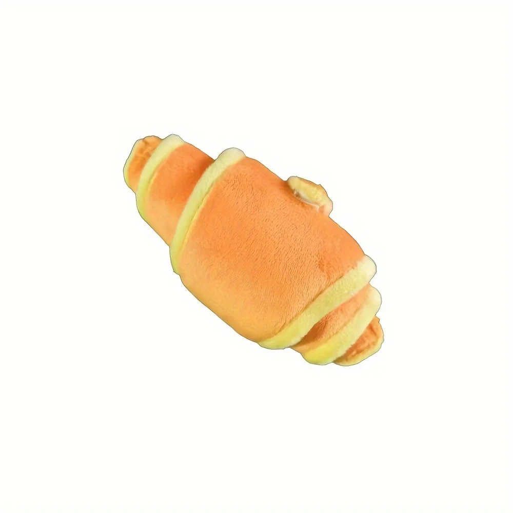 Giocattolo Per Cani A Forma Di Croissant Con Sonaglio - Morbido, Interattivo, Per Giochi Interni Ed Esterni