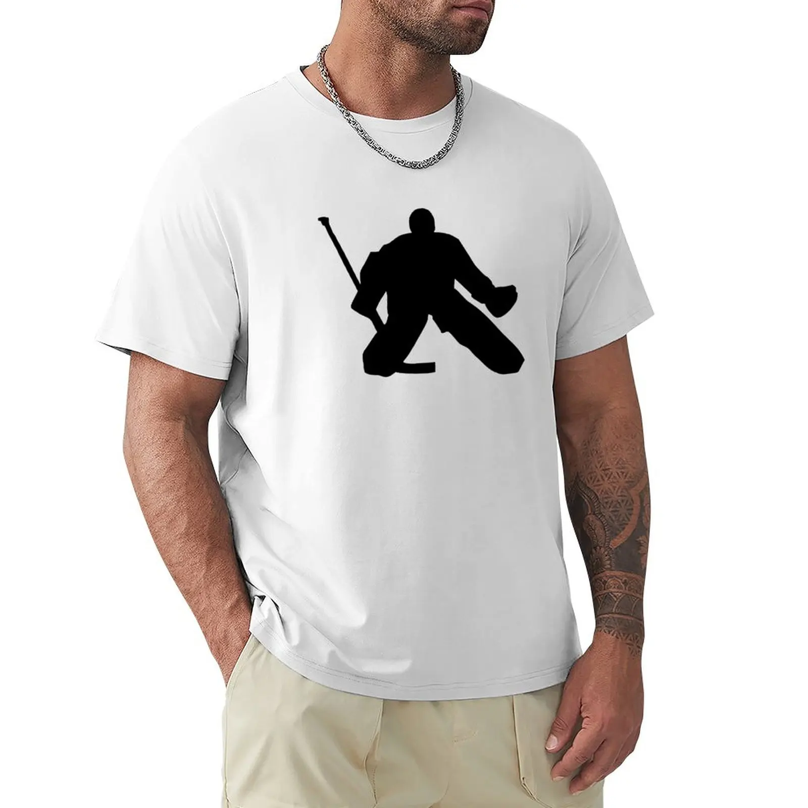 

Hockey goalie T-Shirt customs new edition Men's clothing