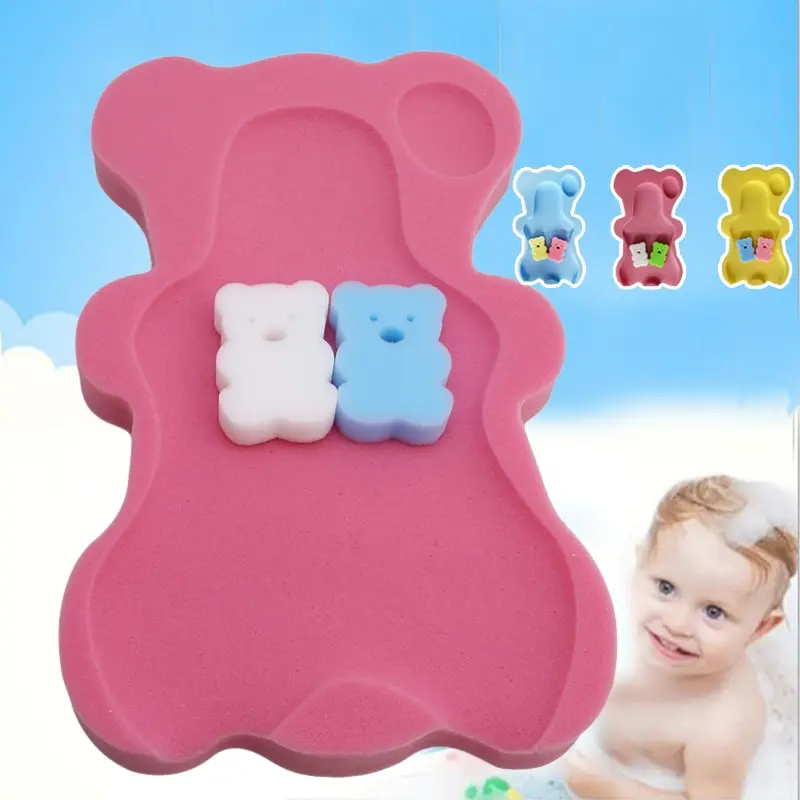 Baby Bath Sponge Baby Shower Sponge Baby Bath Sponge Soft Infant Bath Skid Proof Mat Newborn