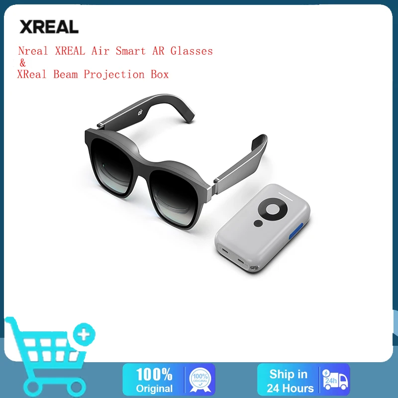 

Смарт-очки XREAL Beam Nreal XREAL Air AR портативные 130 дюймов космический гигантский экран 1080P мобильный компьютер 3D HD частный кинотеатр