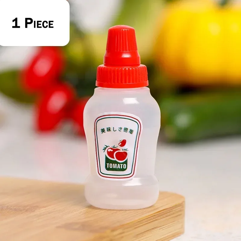 Japanese Style Mini Condiment Squeeze Bottles - Set of 1-7