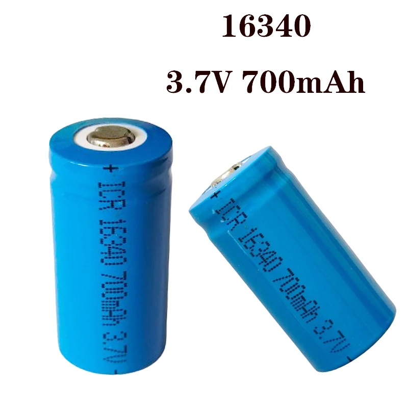 16340 Batteria Ricaricabile A Celle Al Litio 3.7V 700Mah Batteria Ricaricabile 16340 Cr123 Per Cella Torcia A Led Con Penna Laser