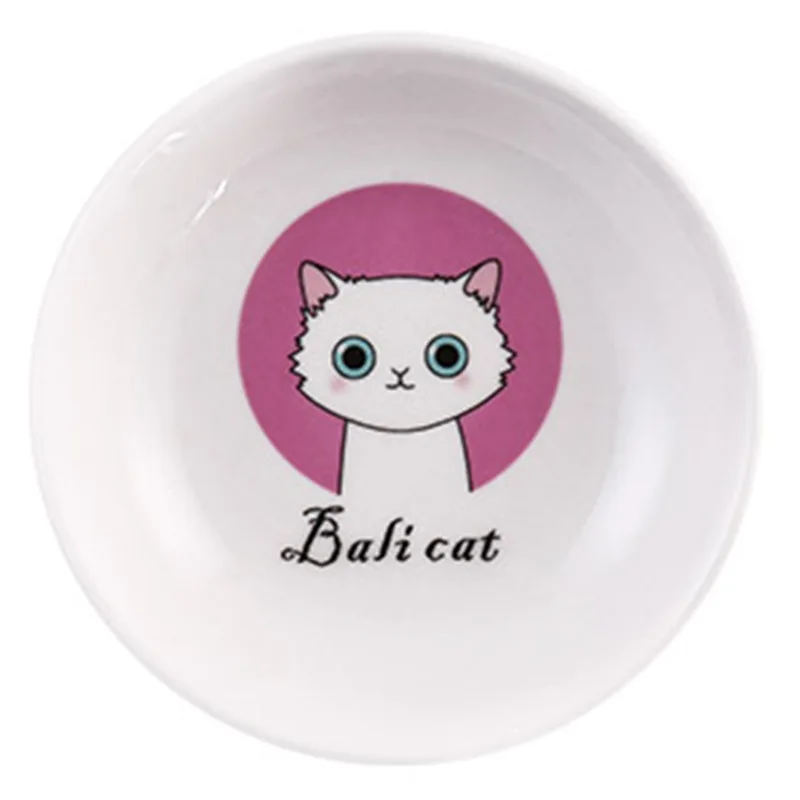 New Creative Cute Cat Small Saucer Shape Mini Plate Ceramics Cartoon Dish Creative Snack Plate Chinchilla Squirrel Hedgehog Bowl images - 6