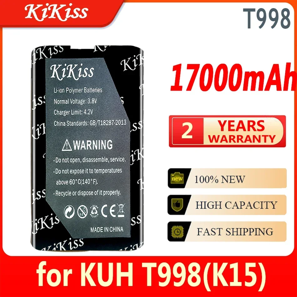 

Аккумулятор KiKiss 17000 мАч для KUH T998 (K15), аккумулятор большой емкости