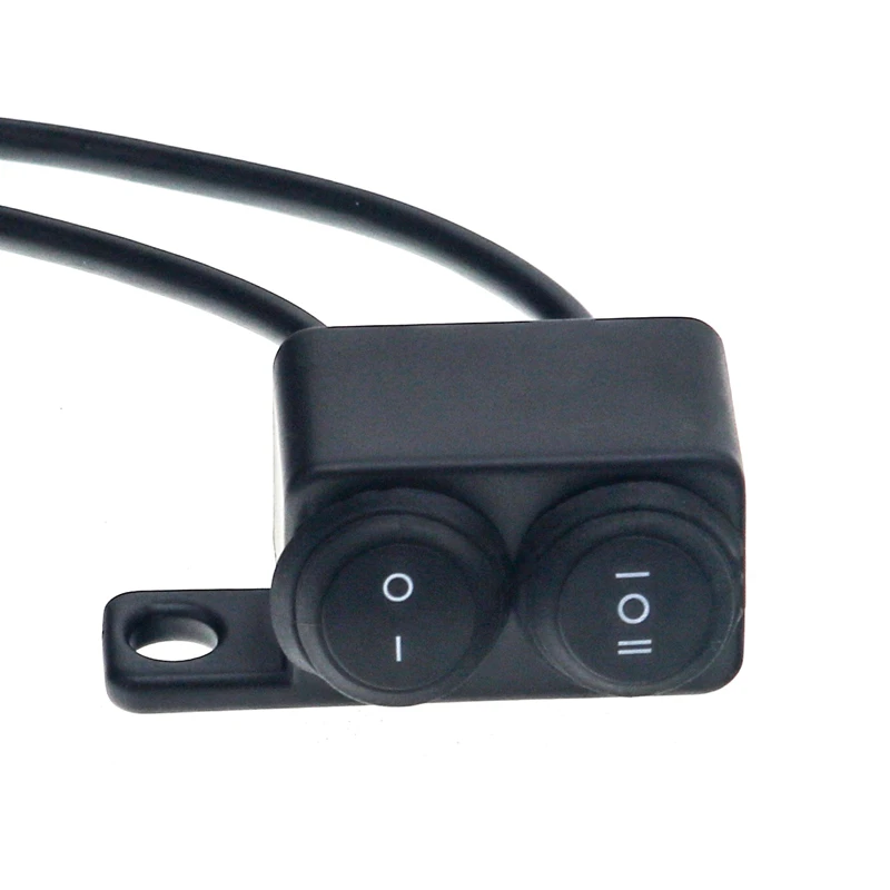 LMoDri Motorcycle Handlebar Switches On/off Button Connector Push Dual ...
