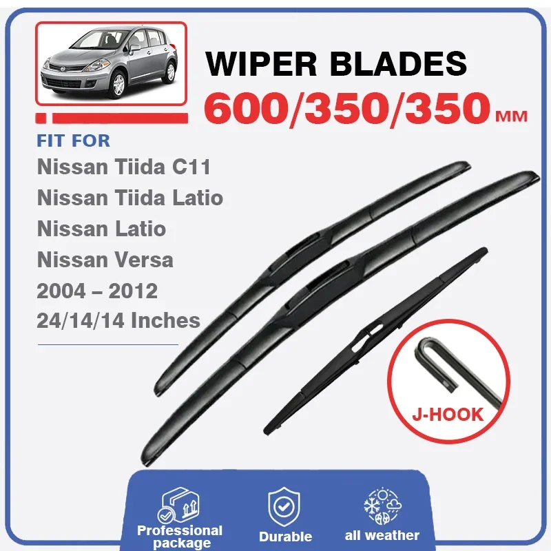 WiperBladeForNissanTIIDAC1120042012LatioVersa241414Car