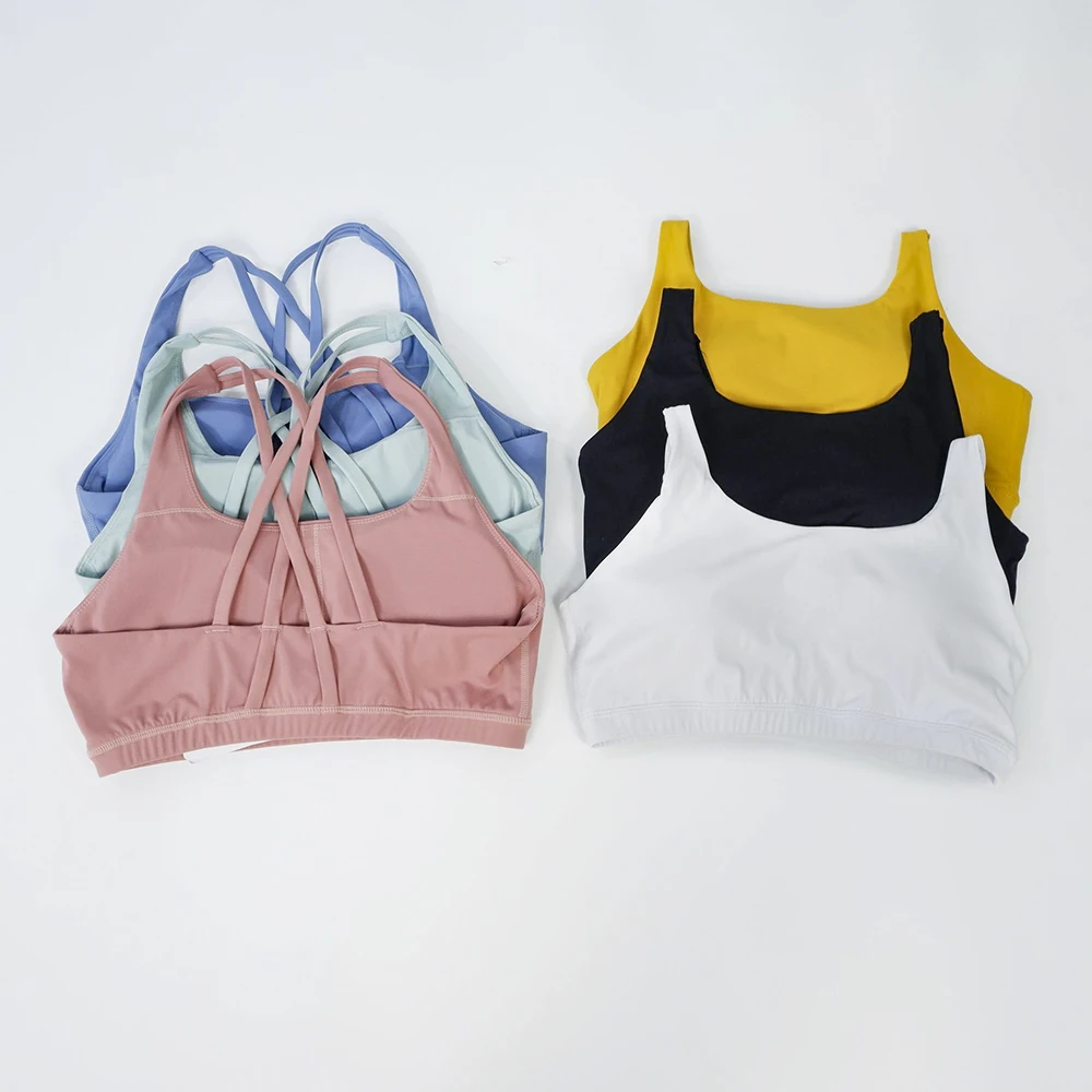 Summer Lulu Bras Yoga Crop Top Quick Dry Sports Bra Cropped Vest