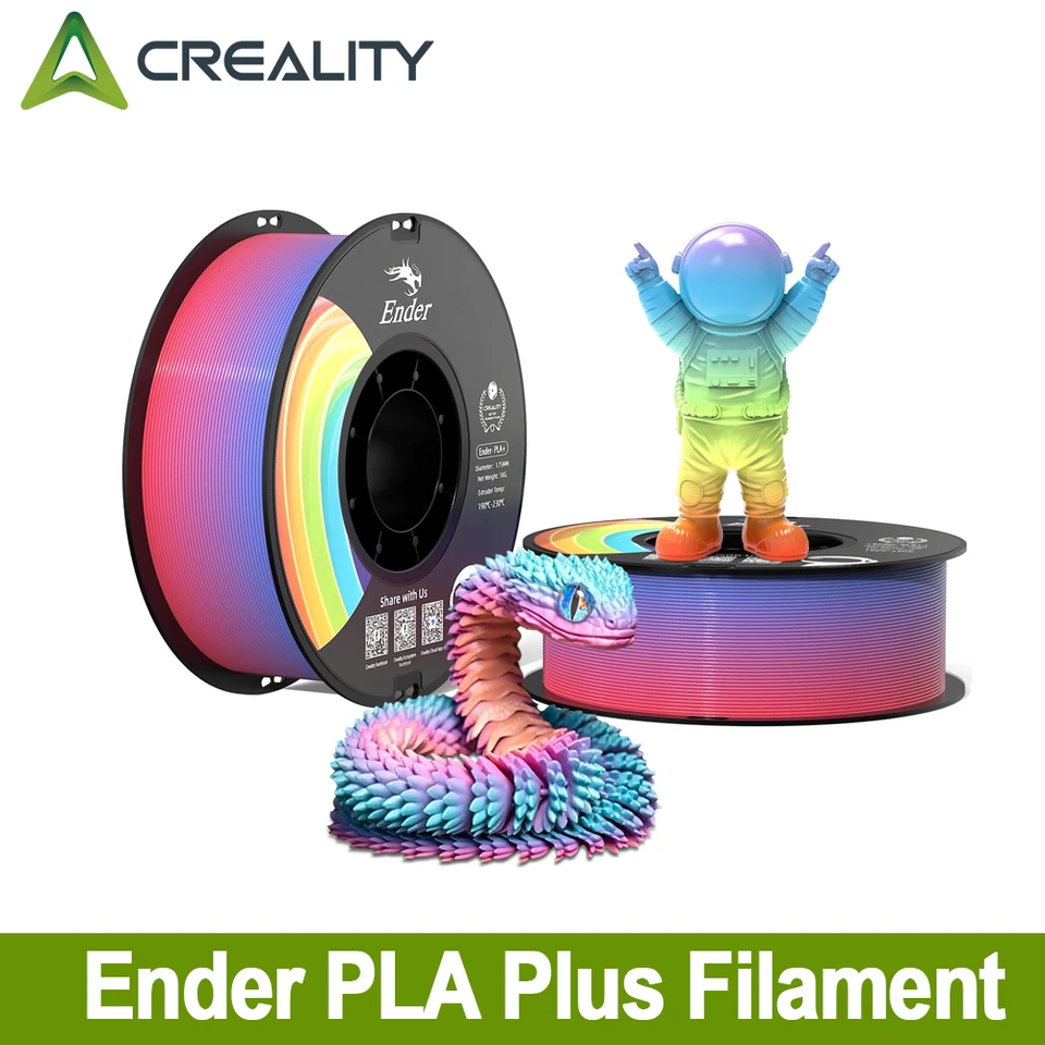 Rainbow PLA Plus Filament for 3D Printers