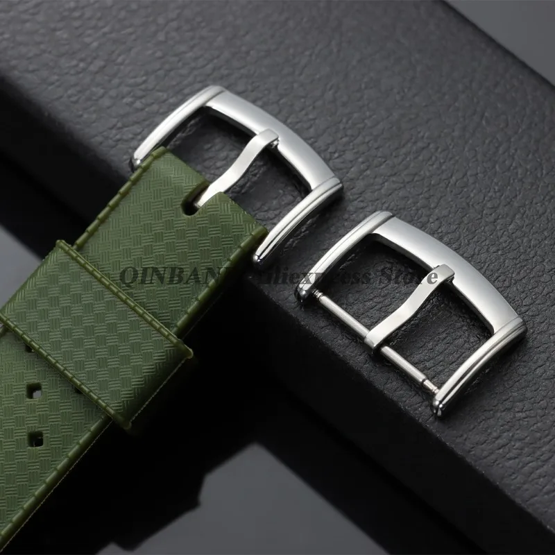 Premium Stainless Steel Watch Buckle - Polished Metal Clasp Accessory