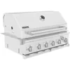 Premium Grill Built-in Head, 6-Burner with Rear Burner Propane Grill, Convertible to Natural Gas, 36 inches Built-In Island 1