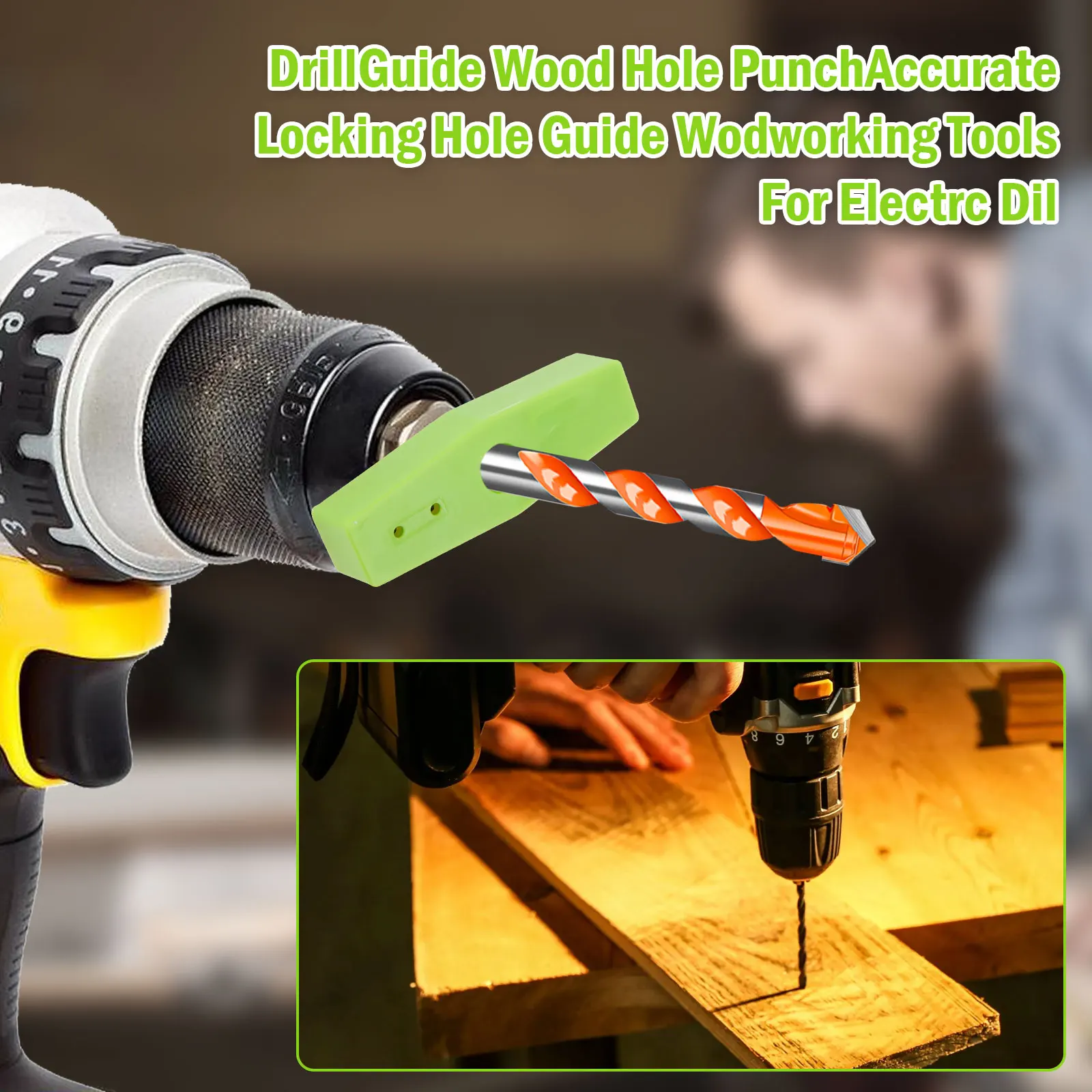 Big Gator Tools V-Drill Guide - 17 Hole Portable Drill Press Alternative, No Bushings Needed