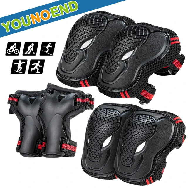 Protective Gear Set for Kids Youth Adult, Knee Pads Elbow Pads Wrist Guards  6 in 1 for Skateboard, Rollerblade, Roller Skate, Bike, Scooter, Inline  Skate, Bicycle, BMX : : Sports, Fitness & Outdoors