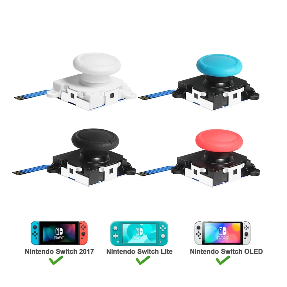 Replacement Joystick Analog Thumb Stick Repair for Nintendo Switch/Switch OLED /Switch Lite Joy-Con Controller Fix
