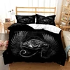Mystery Egypt Egyptian Golden Anubis Print Bedding Set Duvet Cover with Pillowcase Comforter Bed Single Twin Full Queen Kid Gift 4