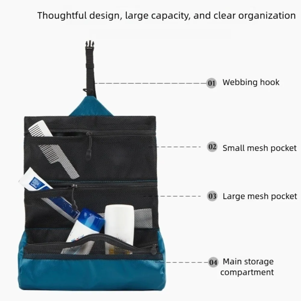 Portable Large Capacity Foldable Toiletry Bag Business Trip Waterproof Washing Bag Travel Wash Pouch Travel