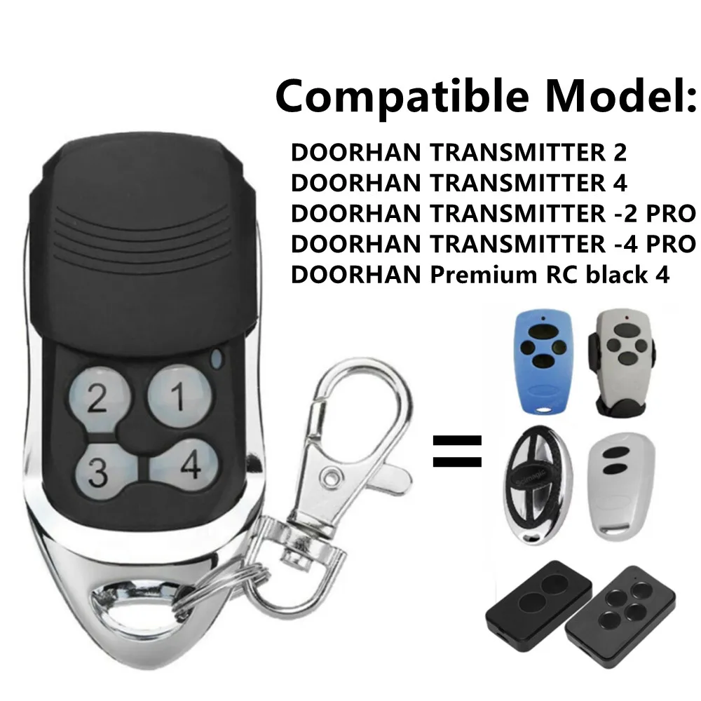 DOORHAN Remote Control Transmitter 4 Buttons 4 Pro 433mhz Garage Door Opener Replacement DOORHAN For Gate and Barrier 30-150m