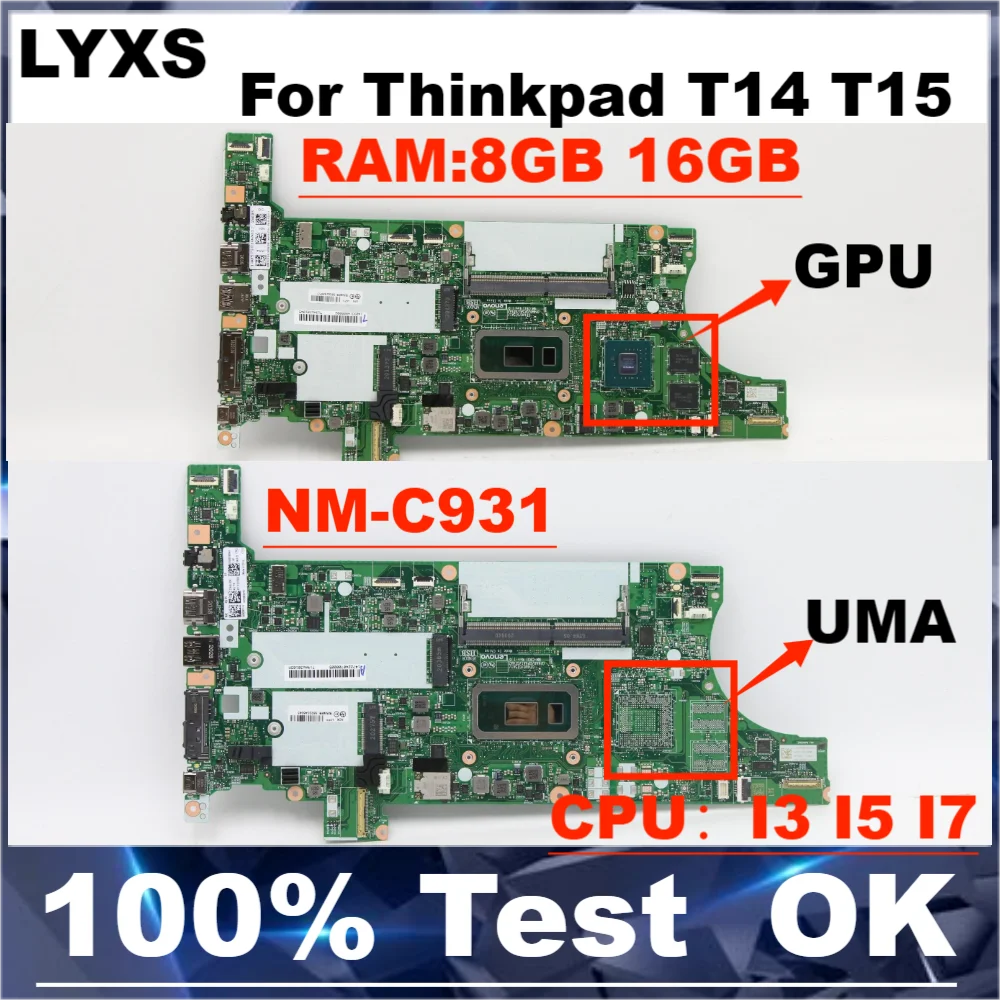 new-for-nm-c931-lenovo-thinkpad-t14-gen1-t15-laptop-motherboard