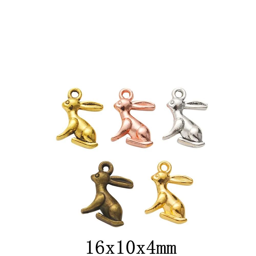 

130 шт., подвески для украшений «кролик»