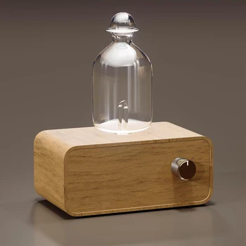 Rechargeable Essential Oil Diffuser Waterless Nebulizing Diffuser Electric Smell for Home Office Wood and Glass Aroma Diffuser 1