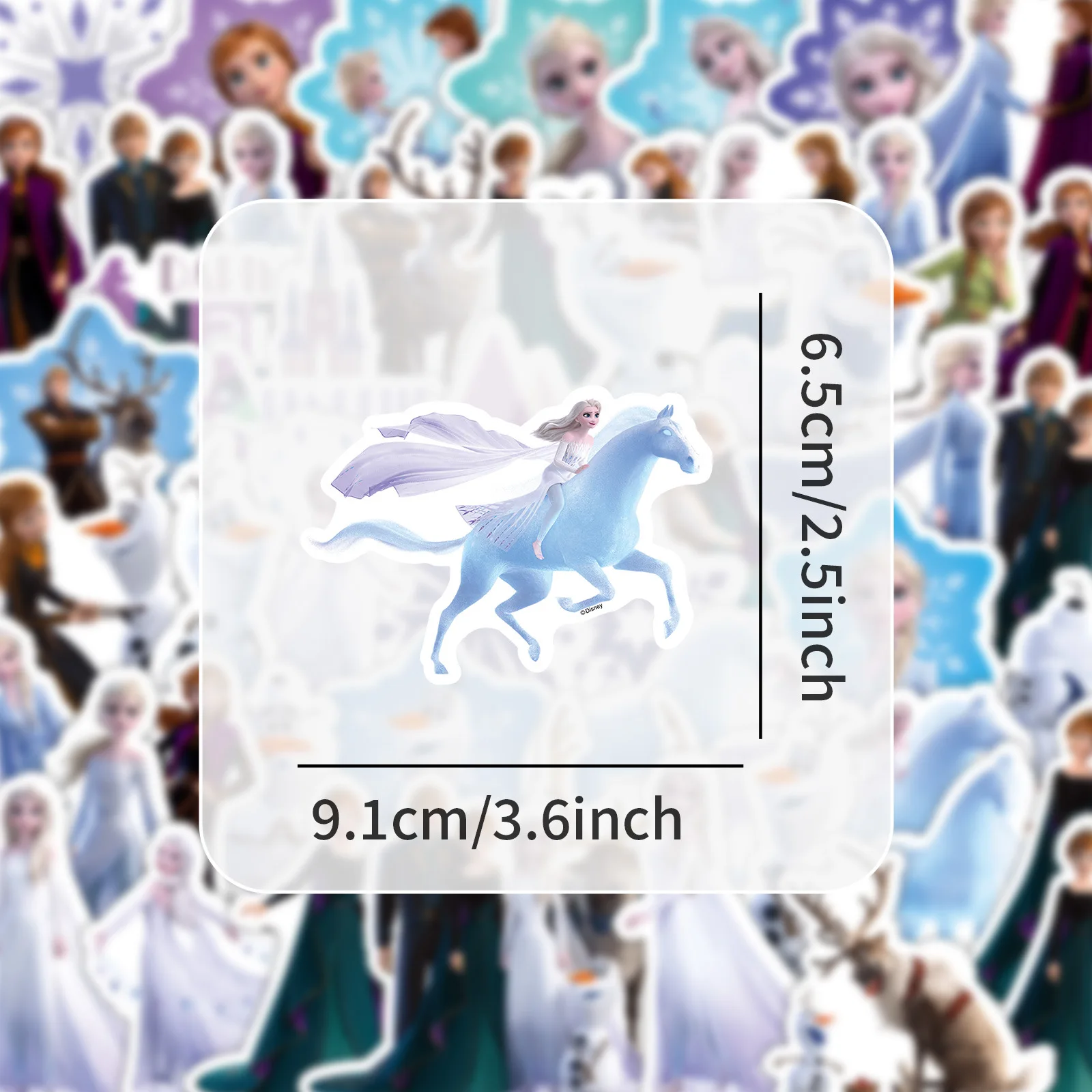 50PCS Frozen 2 Elsa Disney Movie Graffiti Stickers Decoration Luggage ...
