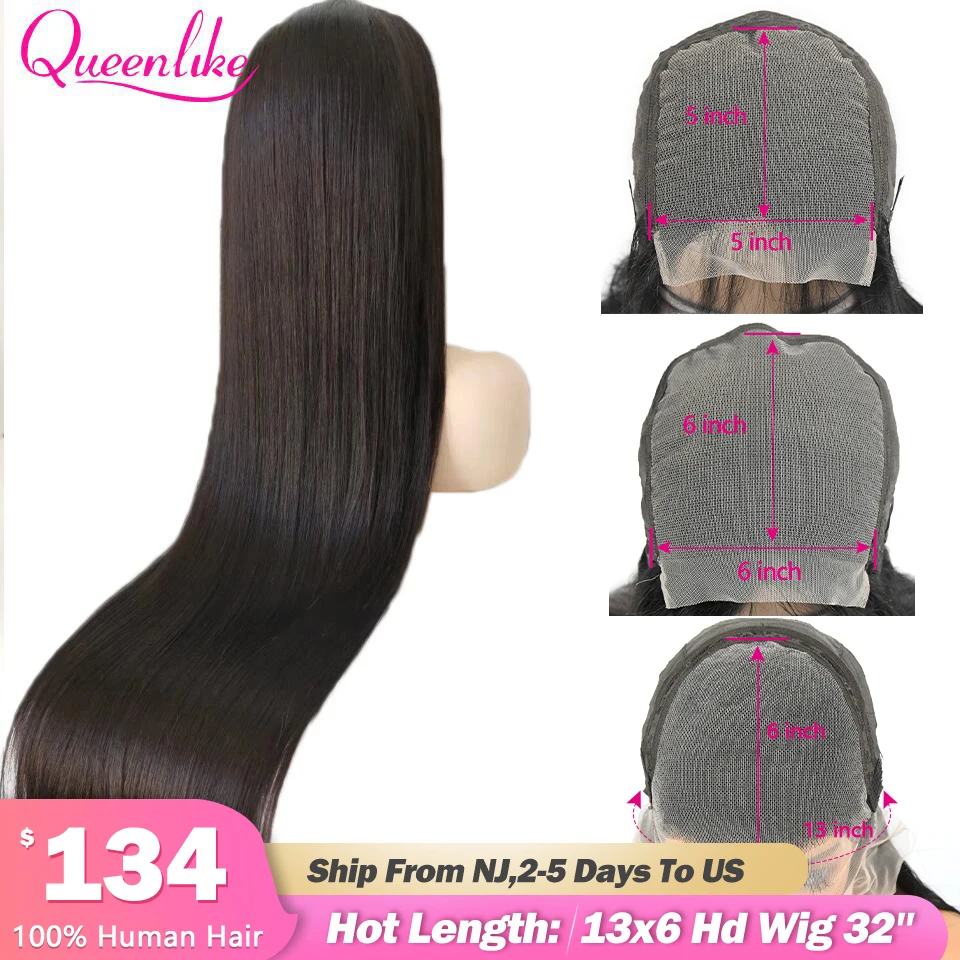 36 34 32 inch 5x5 6x6 Hd Lace Closure Wig 42 40 30 inch Long 13x6 360 Straight Glueless Human Hair Lace Frontal Wigs For Women 40 30 inch brazilian straight 5x5 6x6 closure wig for black women 13x6 hd lace frontal bone straight lace front human hair wigs