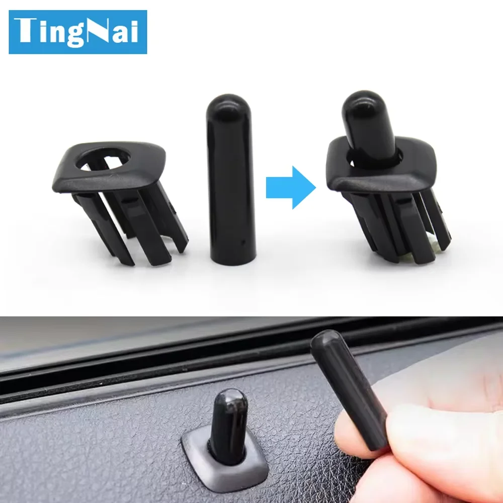 Car Door Latch Pin Security Door Lock Button Pin Screw Knob Cap Cover For BMW E60 E90 E70 E84 F10 F11 F30 F34 F01 F02 F07 X5 X3