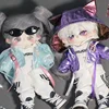 20cm Plush Doll Clothes Fashion Versatile Laser Colored Cat Ear Long Sleeved Zipper Jacket Set Back School Season Boy Girl Gift 2
