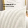 Kitinjoy Corduroy Cushion Cover 45x45 Soft Fluffy Strip Pillow Cover 50x50 Luxury Decor Home Pillow Case For Sofa Living Room 3