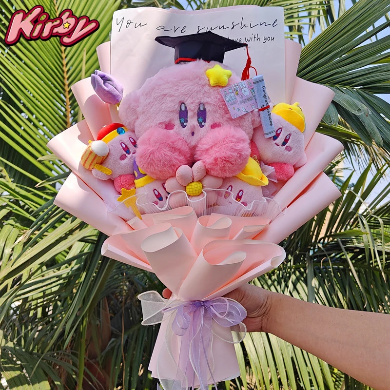 Anime Graduation Star Kirby Doctor Hat Cartoon Plush Doll Stuffed Birthday  Gift | eBay