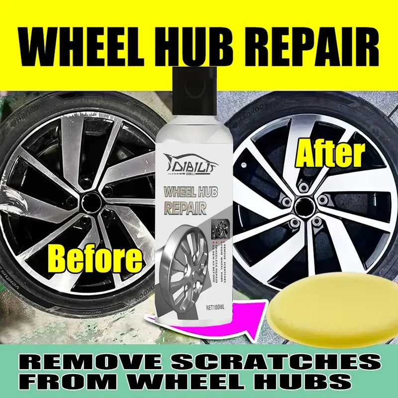 General Wheel Hub Repair Kit-Alloy Hub Scratch Removal Agent, Oxidation and Rust Removal, Wheel Polishing