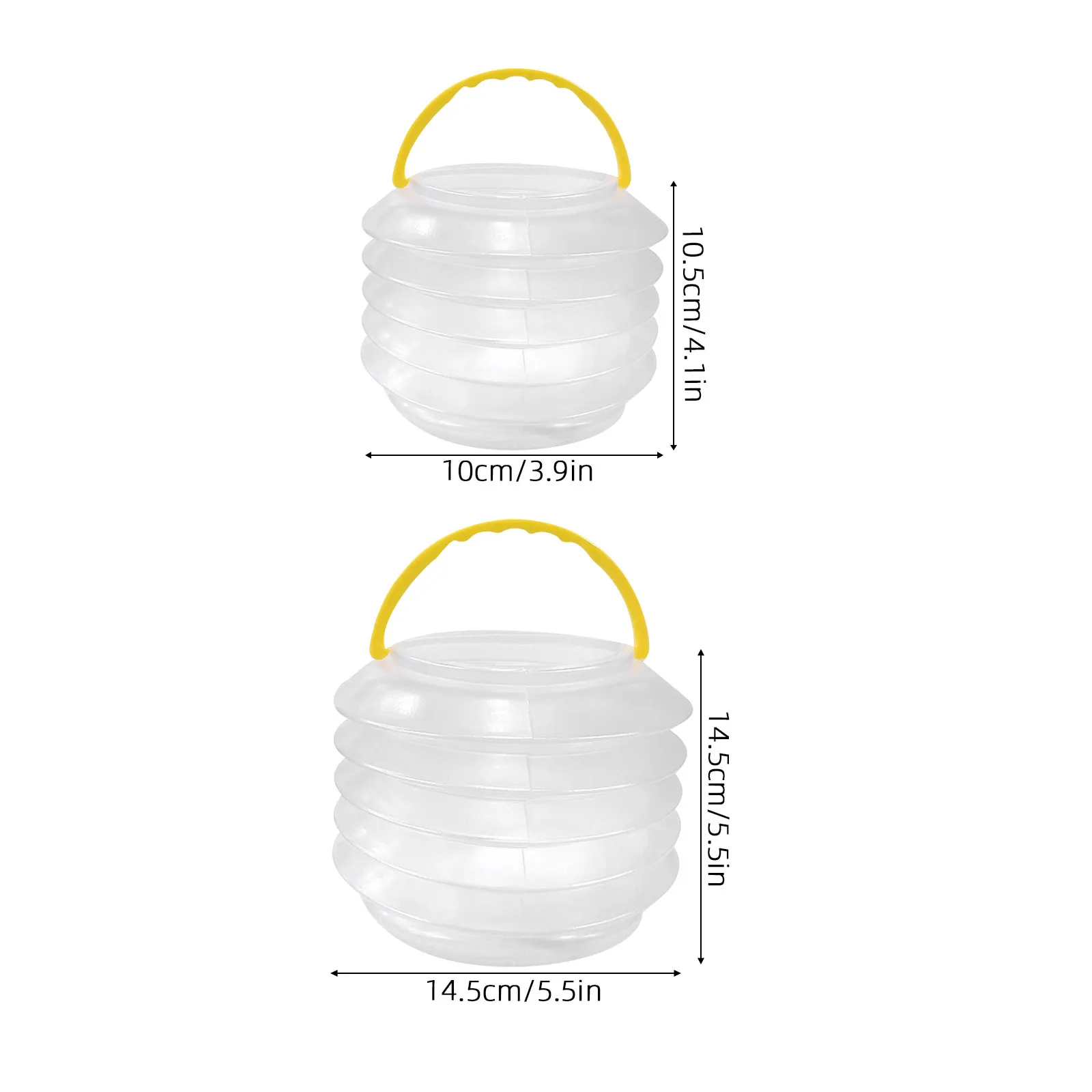 4Pcs 접이식 브러시 세척 버킷 휴대용 투명 페인트 브러시 세척기 수채화 구아슈용 접이식 물컵