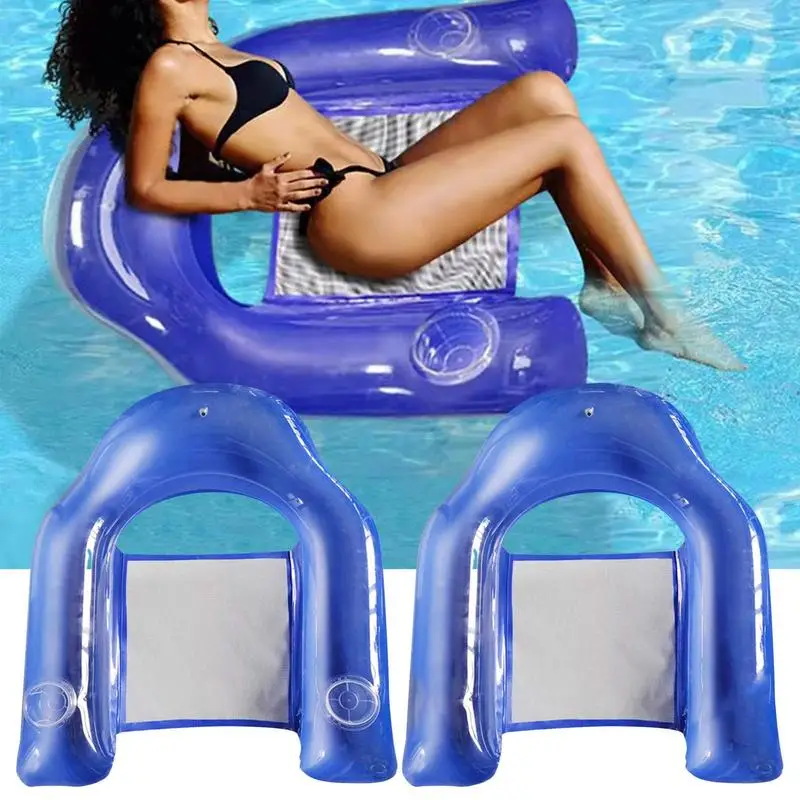 

Floating Chair Pool Noodle Chair Net Swimming Bed Seat Water Floating Chair Inflatable Pool Lounge Chair For Pool Party